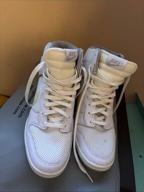 Nike White High-Top Athletic Sneakers